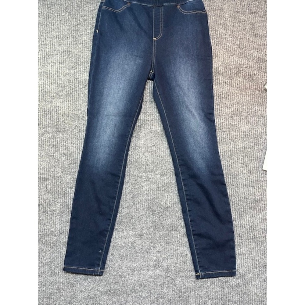 Simply Vera Vera Wang Womens Dark Wash Denim Leggings High Rise Jeggings Blue